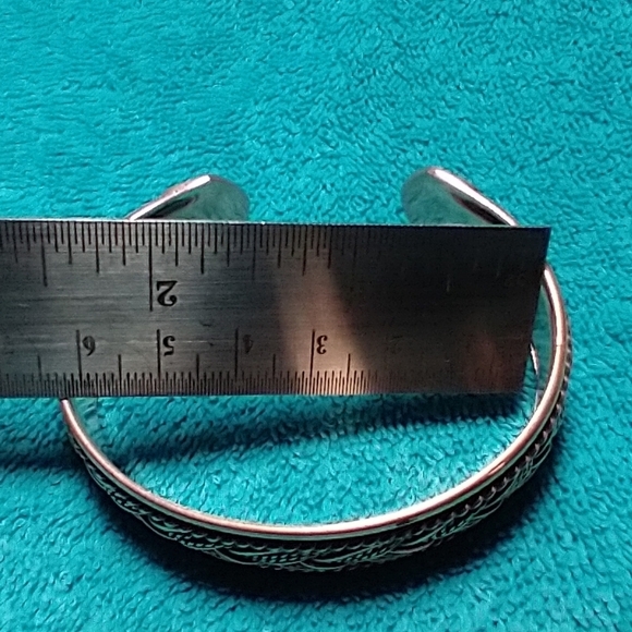 Braided Copper Cuff Bracelet intricate detail vintage - Picture 3 of 9